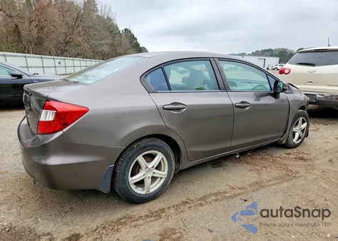 2012 Honda Civic Lx from USA, damaged, VIN 2HGFB2F59CH587738